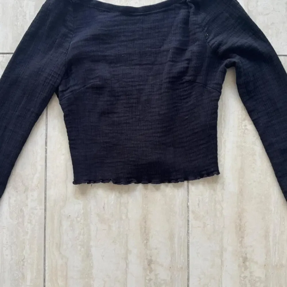 Free people black long sleeve